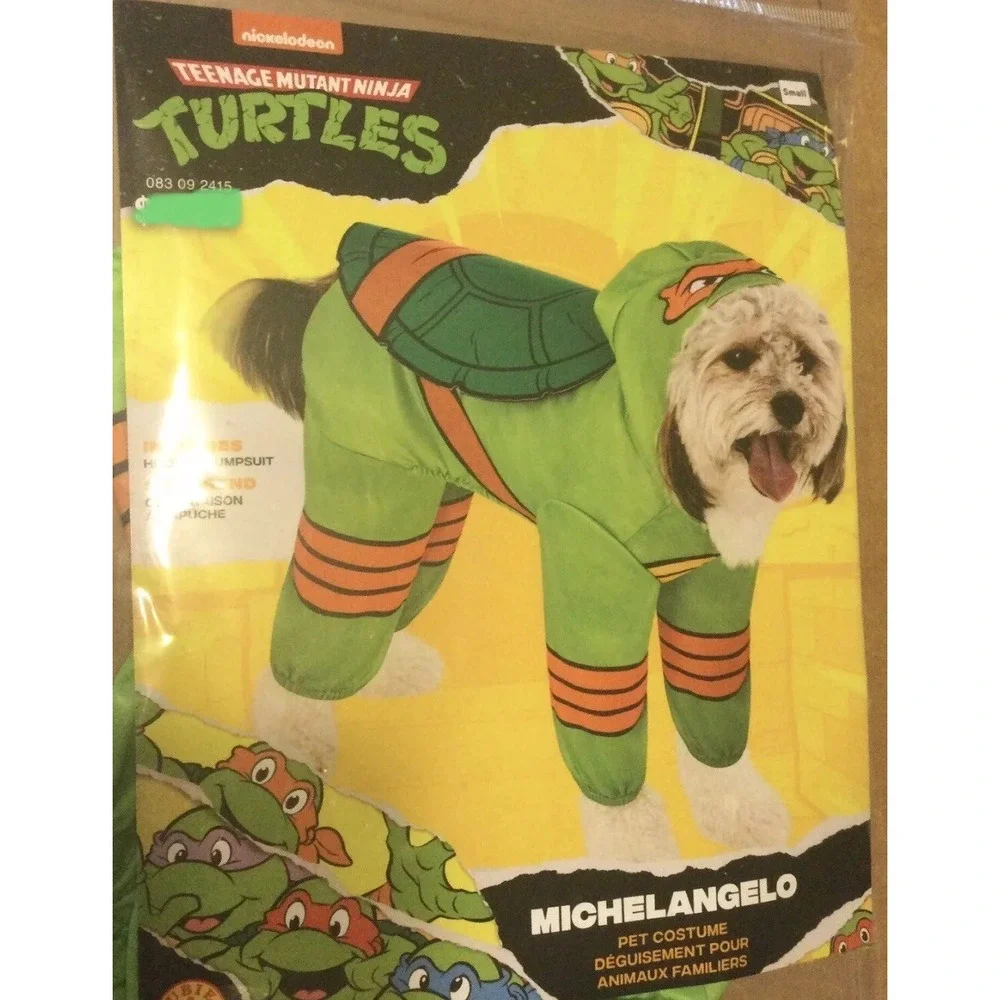 Rubies Teenage Mutant Ninja Turtles Michelangelo Dog Costume Small TMNT Green